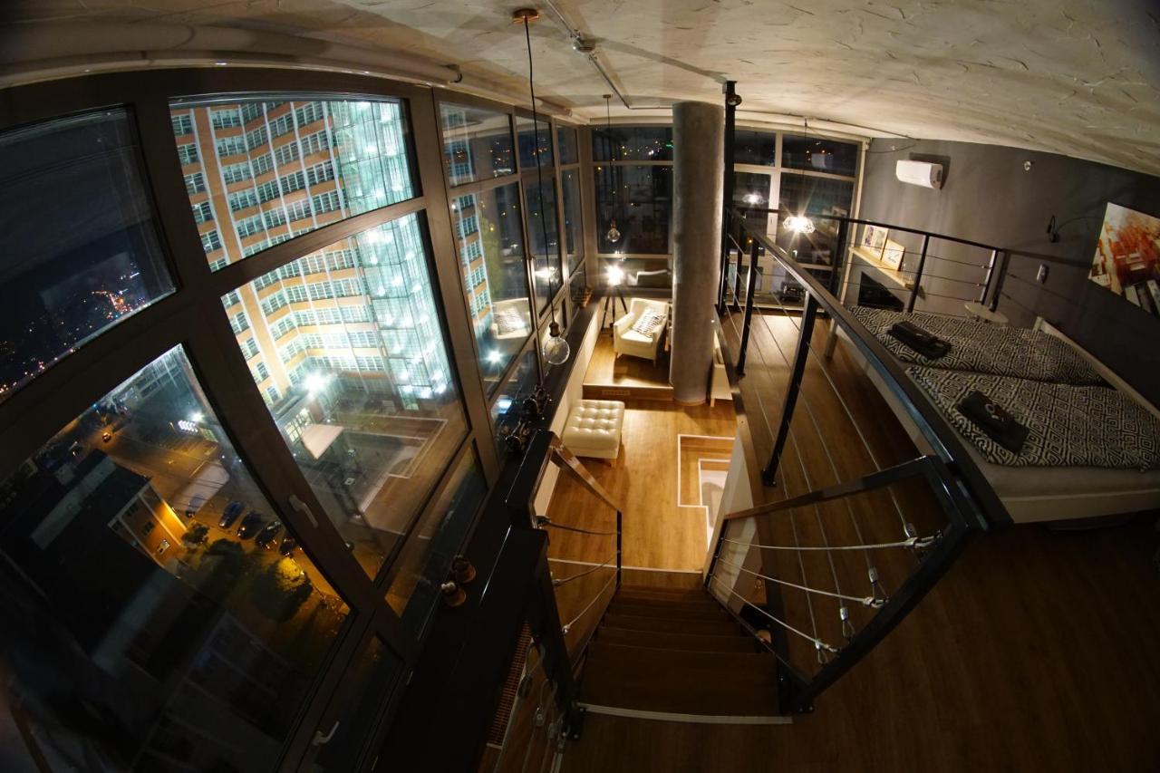 View Skyscraper Bata - Loft Xl Apartment Zlin Exterior photo
